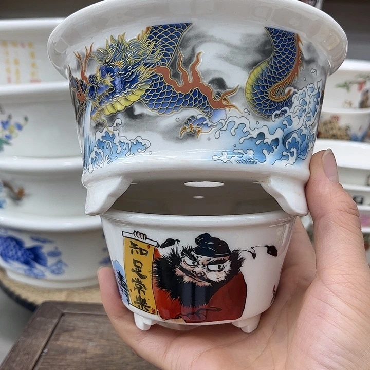 ?****?星宇高温贴画花盆2只