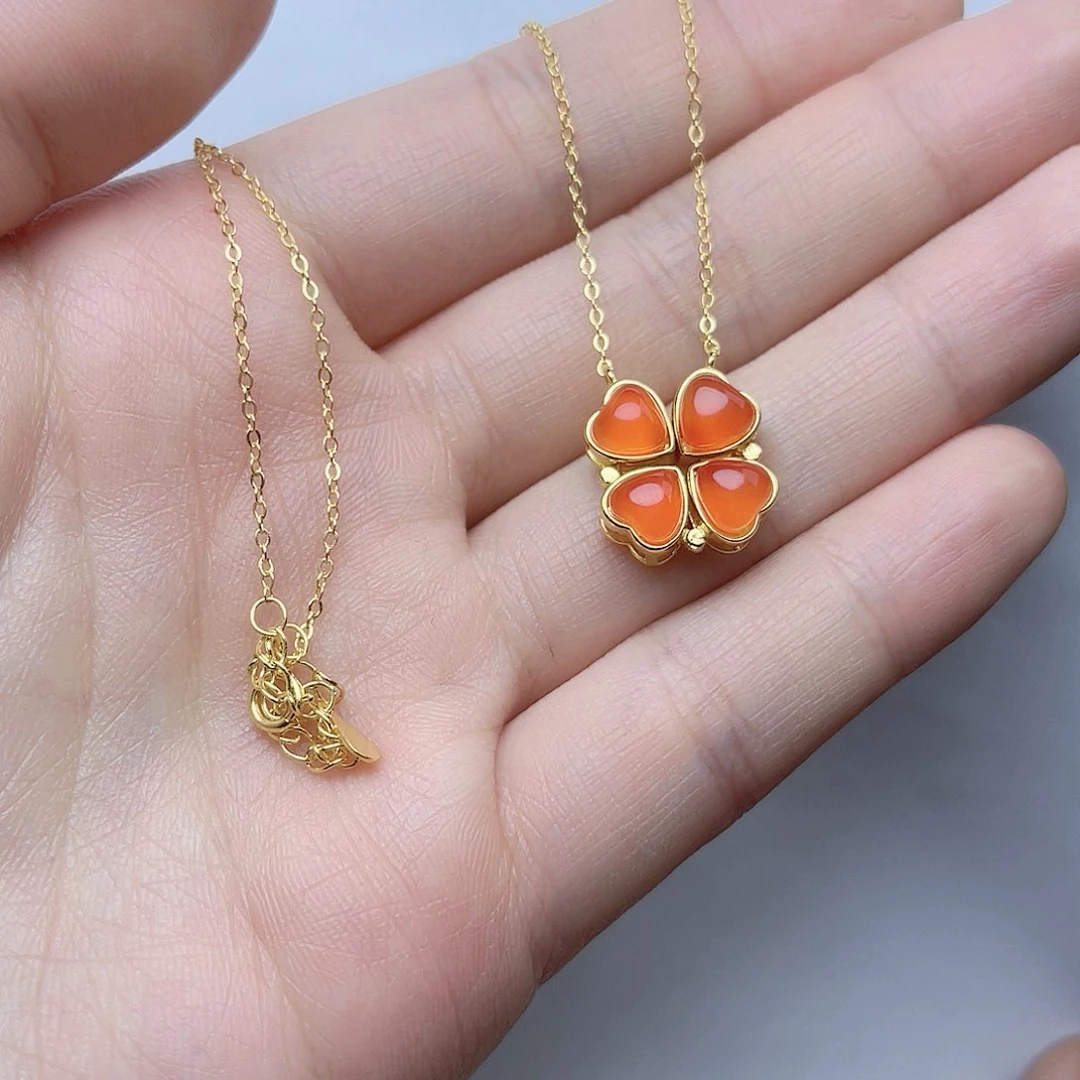 南红玛瑙挂件。kk银S925镶嵌