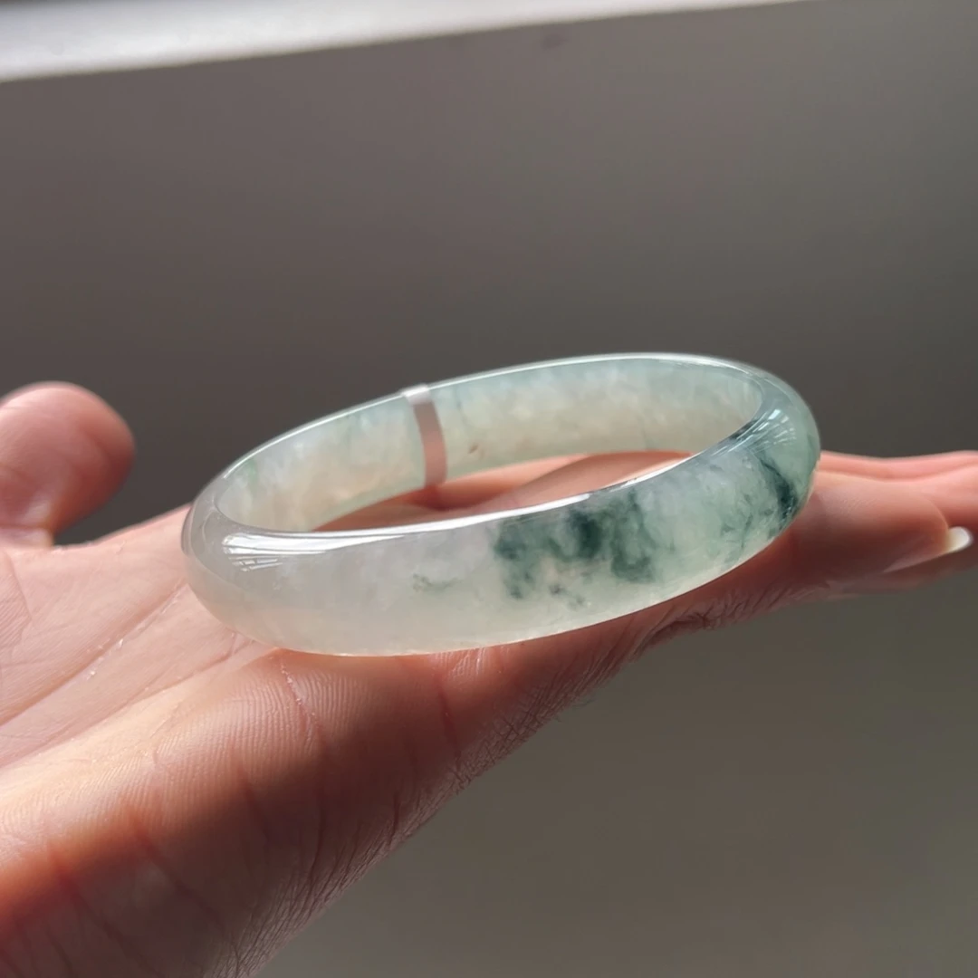 翡翠未镶嵌手镯59圈贵妃镯三天鉴赏期