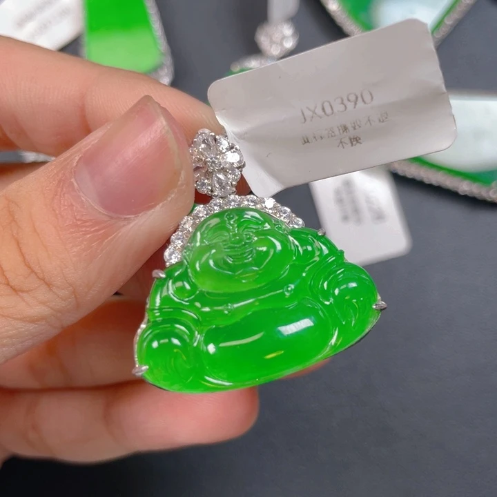 【闪购商品】颈饰银S925镶嵌翡翠翡翠