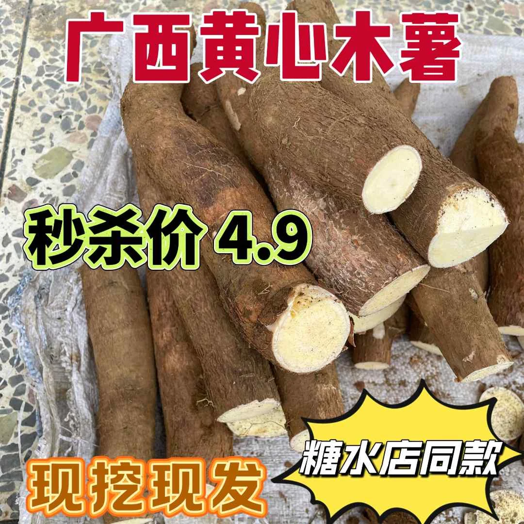 广西正宗新鲜现挖黄心木薯粉Q弹糖水店甜品店同款木薯糖水木薯羹