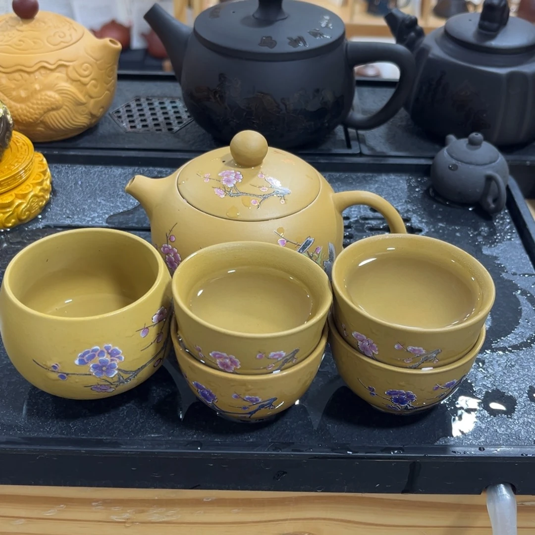 茶杯紫砂紫砂壶一壶5杯