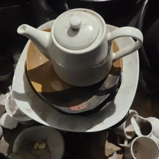 瓷茶壶，国营四厂库存，