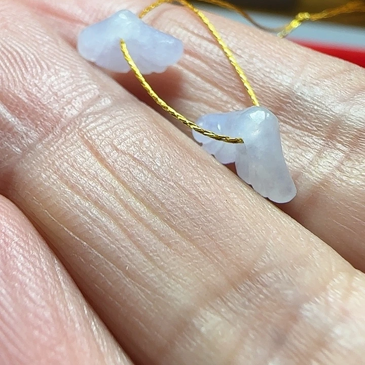 翡翠未镶嵌颈饰天然缅甸翡翠叶子