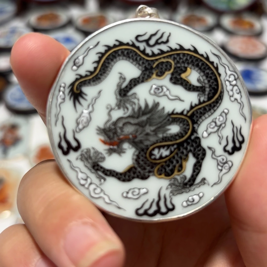 麻***雀瓷片精品挂件一个