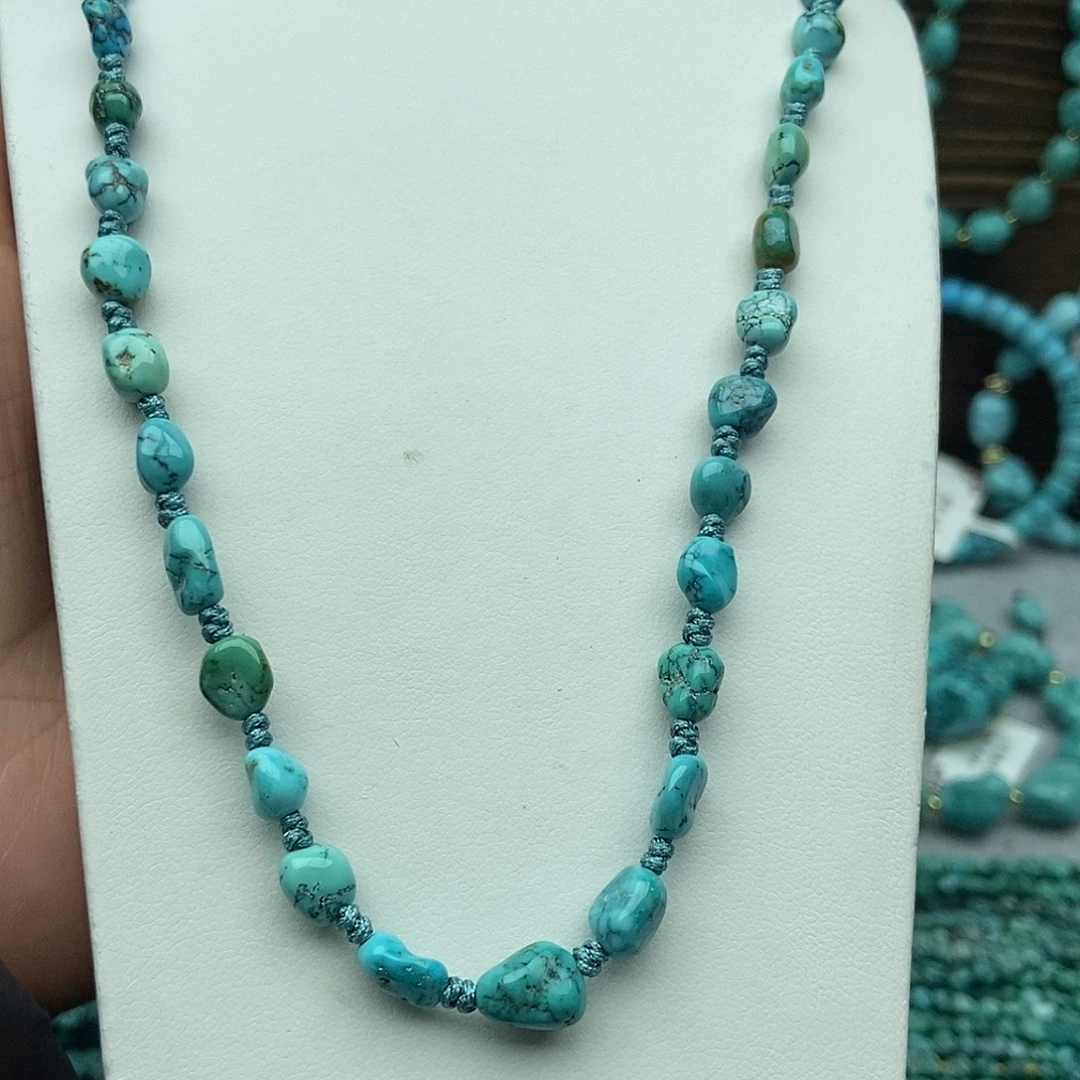 绿松石未镶嵌随型颈链