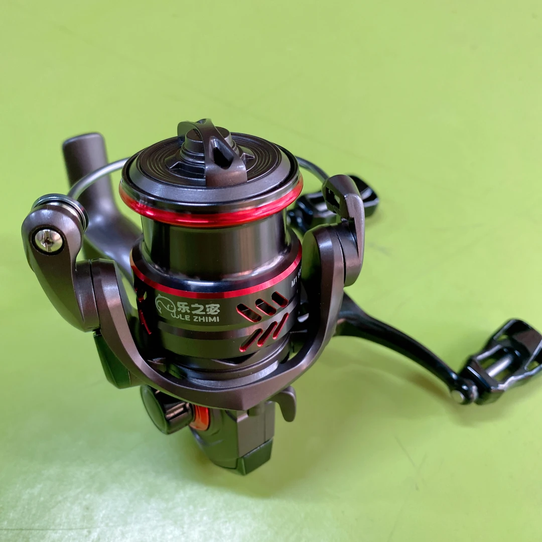 渔名捕双摇臂浅线杯微物纺车轮斜口1000型鱼线轮