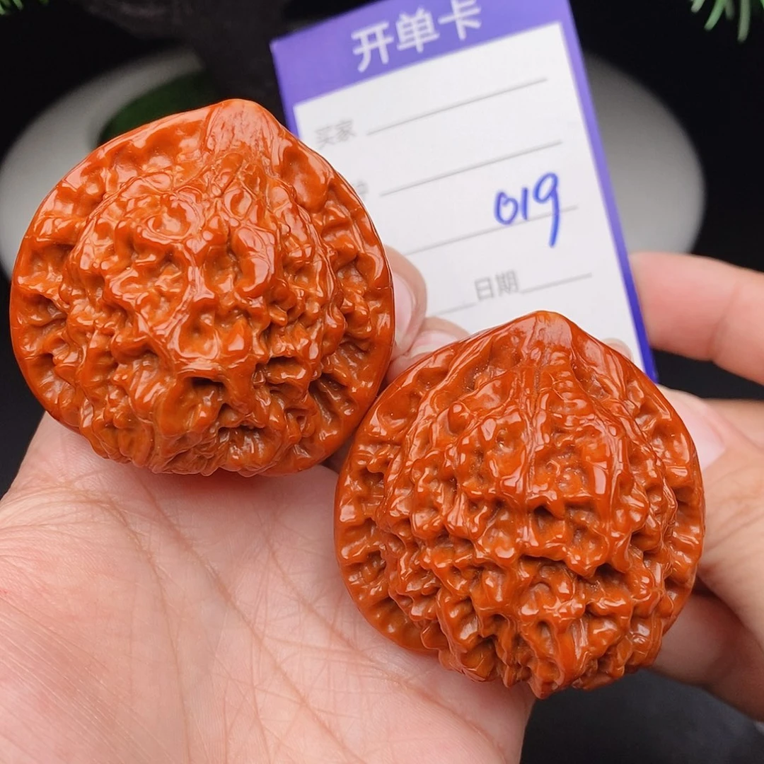 文玩核桃把件48官帽019