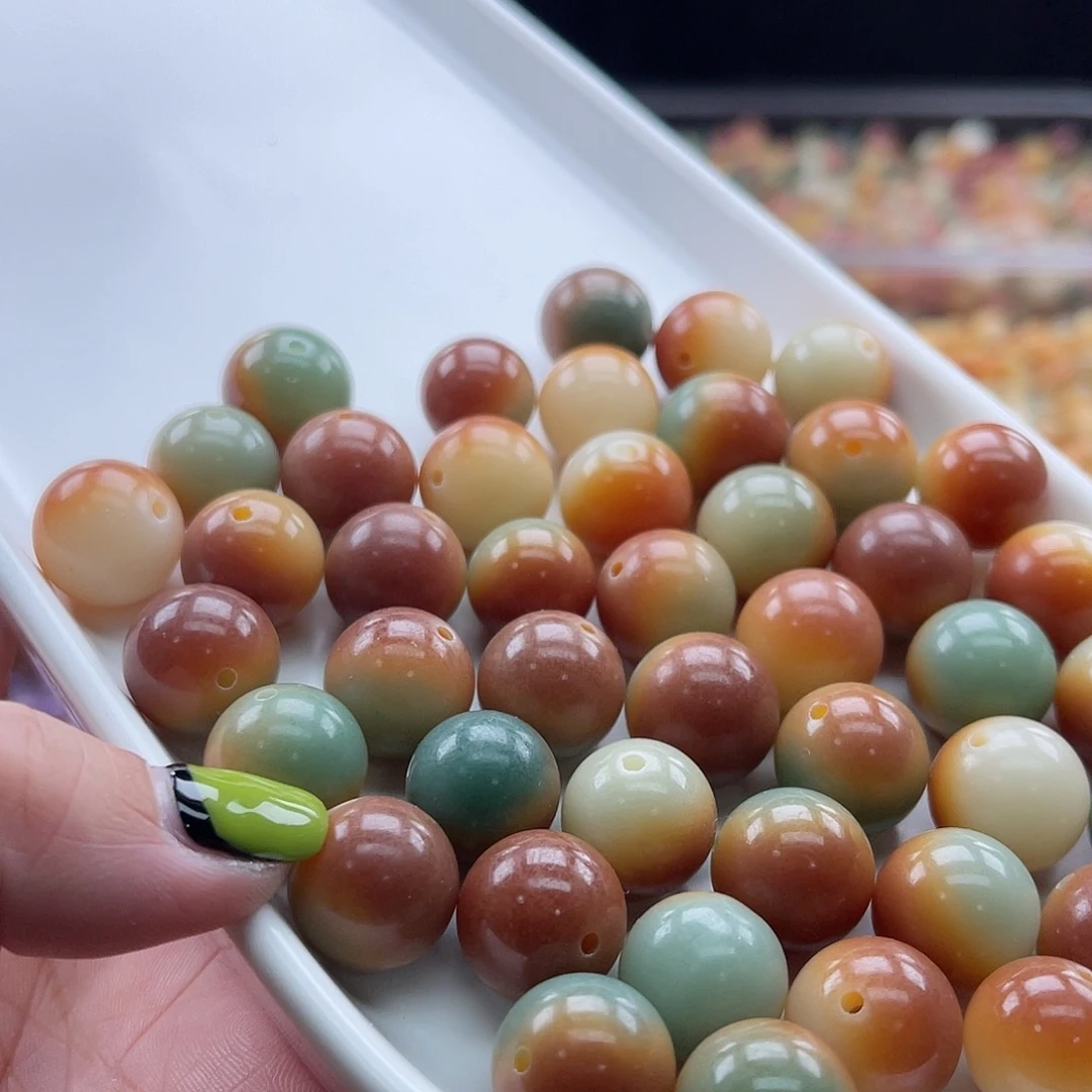 白玉菩提吊坠A/14mm/25颗