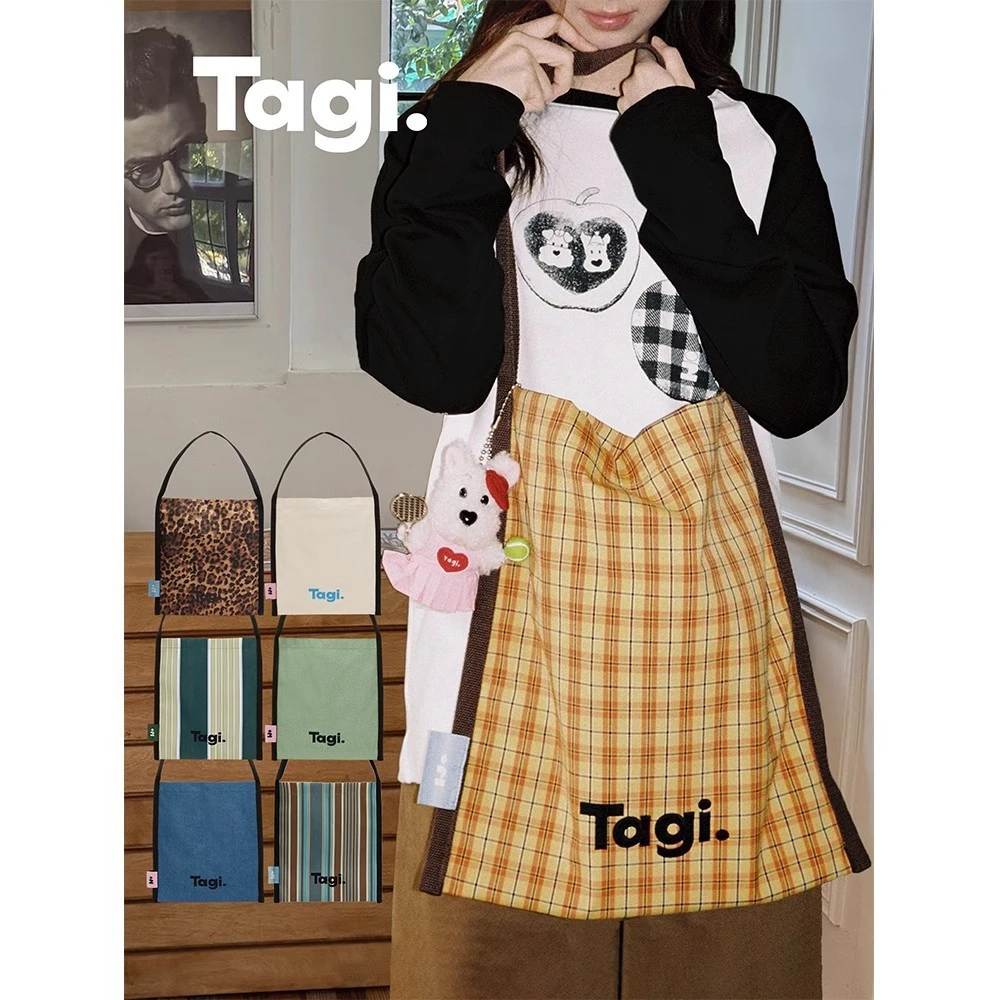 Tagi.（新款帆布包）高密度大容量多色设计通勤复古单肩包托特包