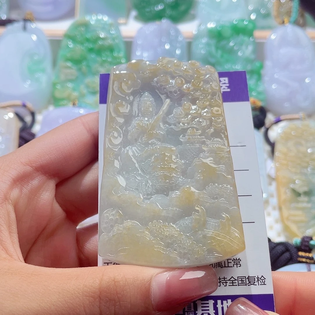 颈饰未镶嵌翡翠文殊