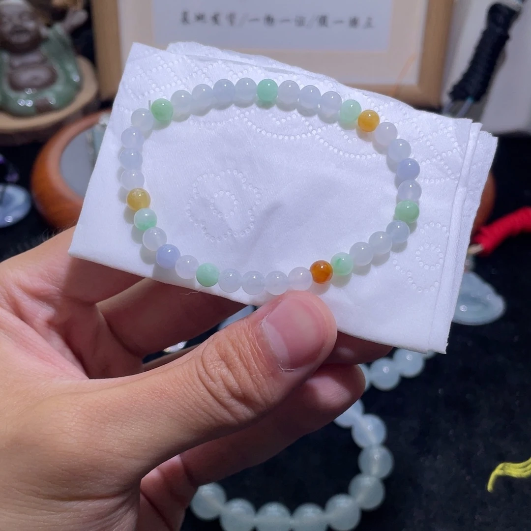 翡翠未镶嵌颈饰手串