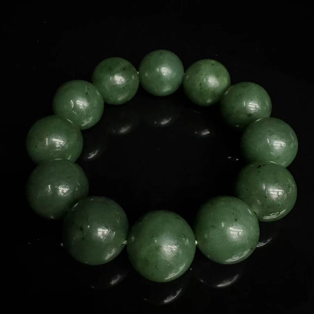 LOT15/公元19-20世纪前期和田碧玉手串/451053