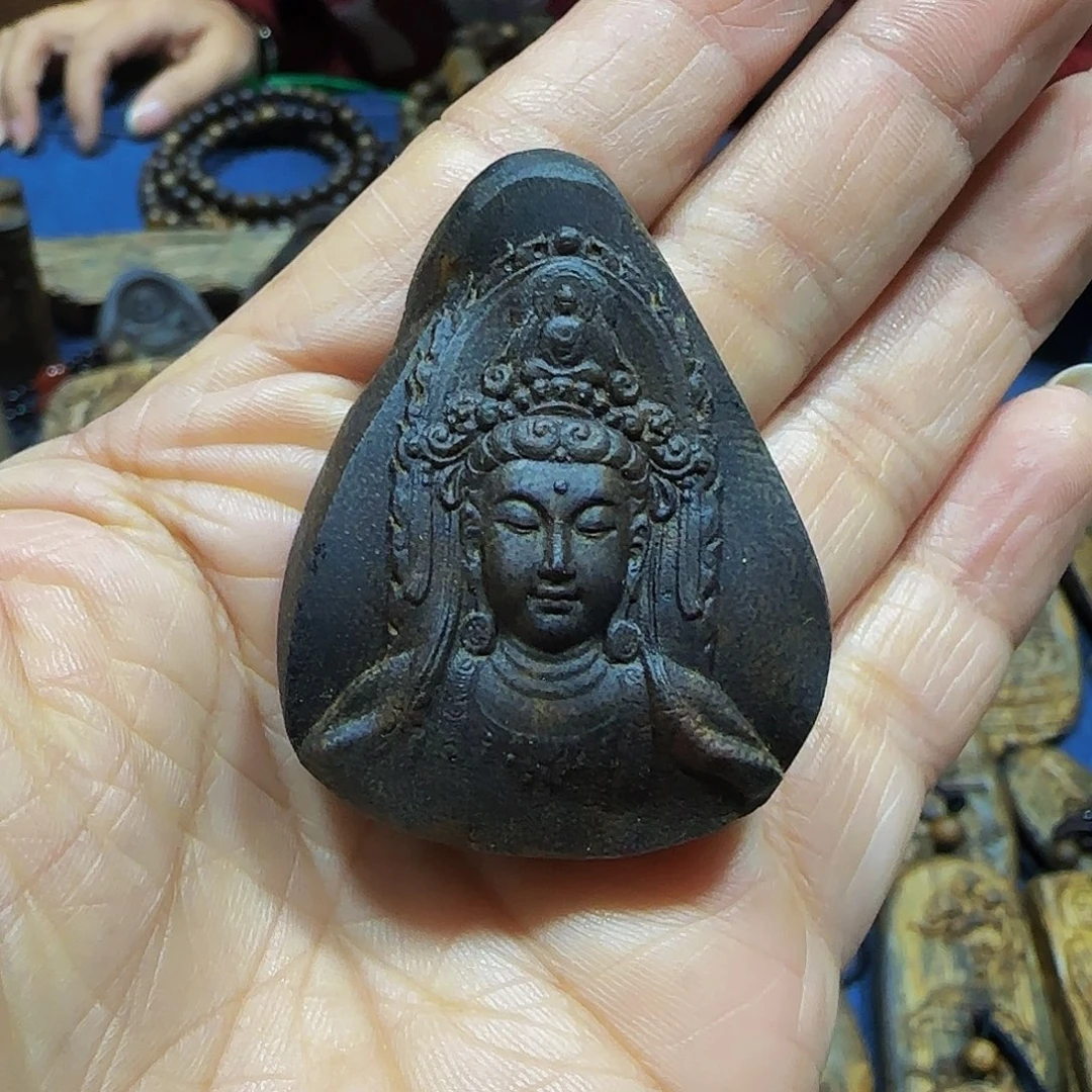 春***法沉香沉香碎屑海南奇楠天然野老包头观音10.4克