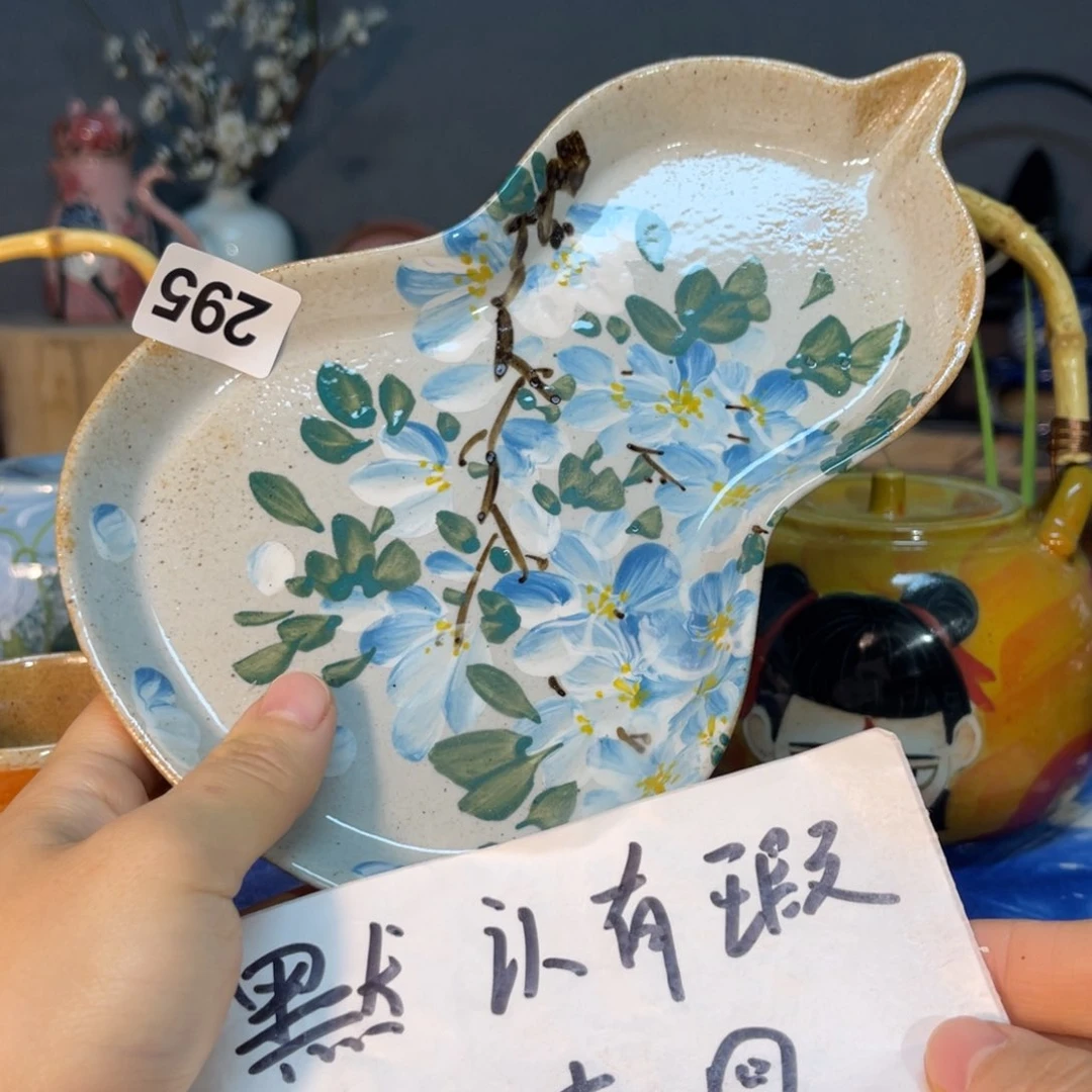 杯素浅陶瓷手工手绘