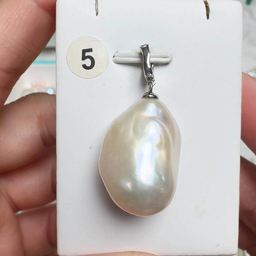 淡水珍珠颈饰银S925镶嵌