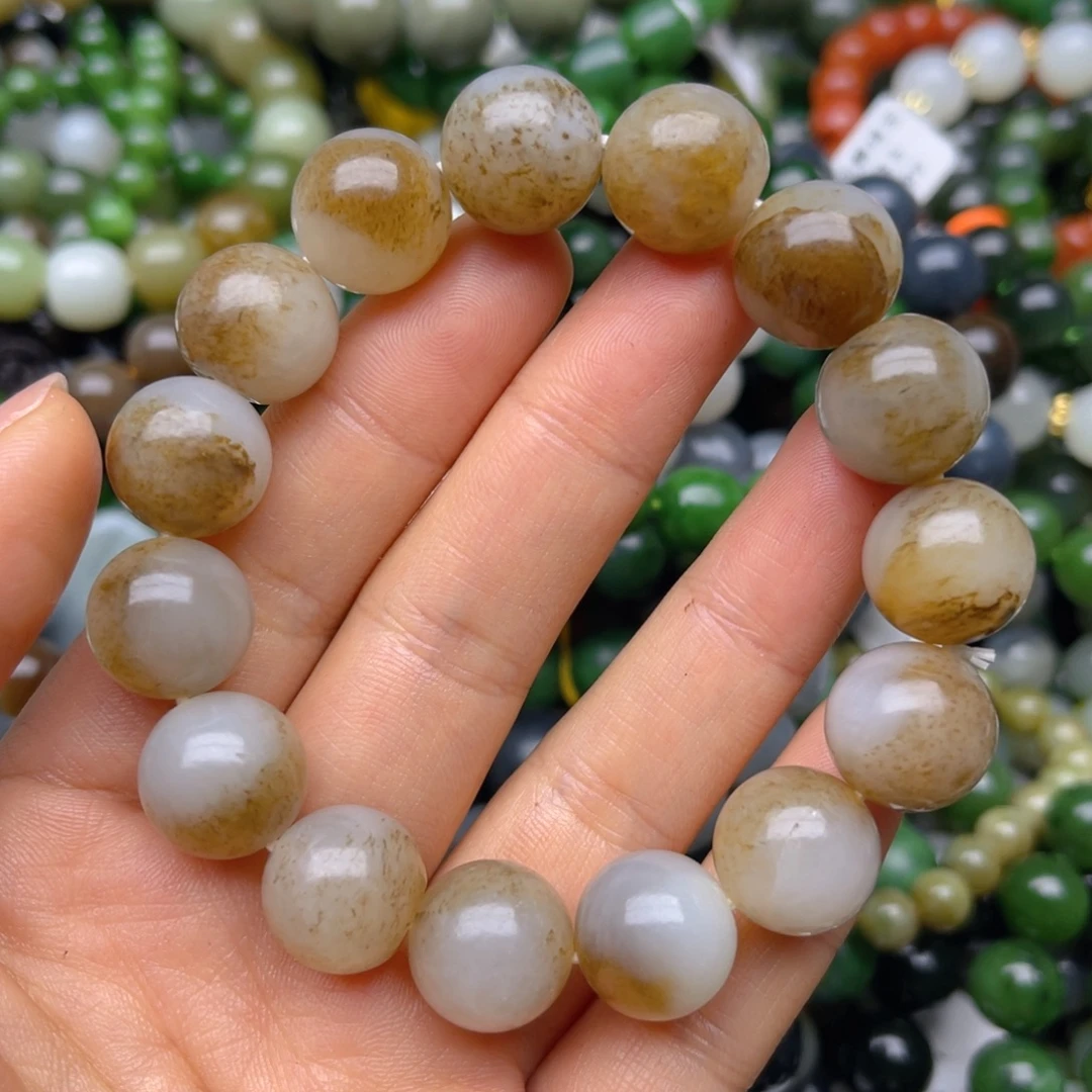 和田玉未镶嵌手链