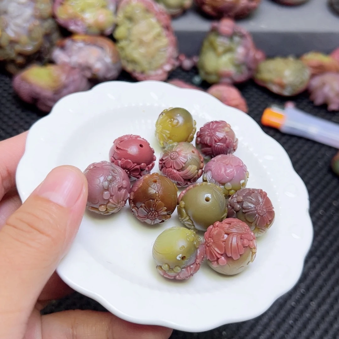 随***风玛瑙/玉髓未镶嵌订制手串