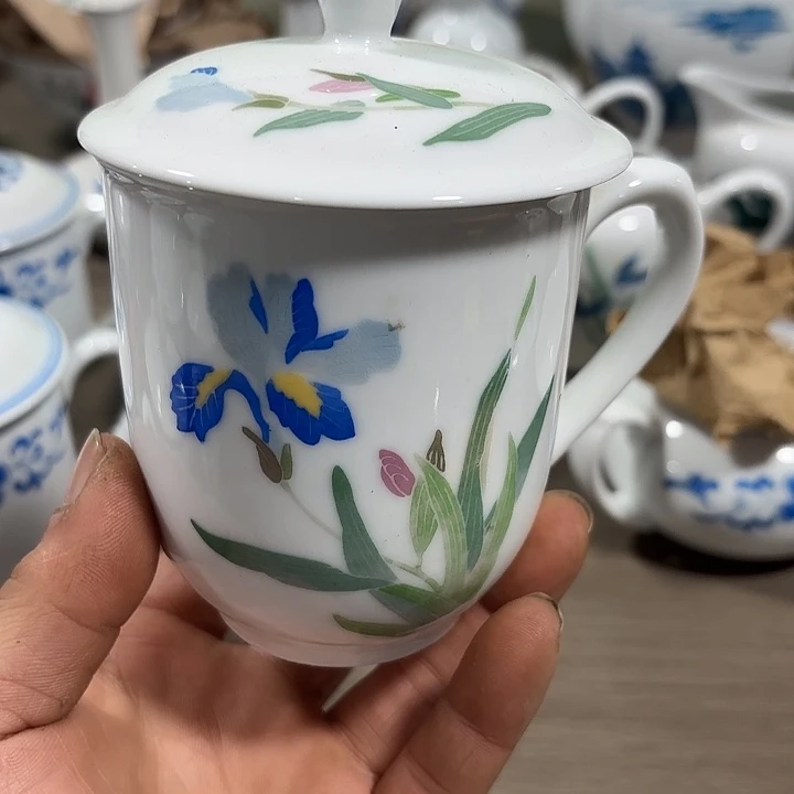 陶350毫升手绘杯子，杯子杯子