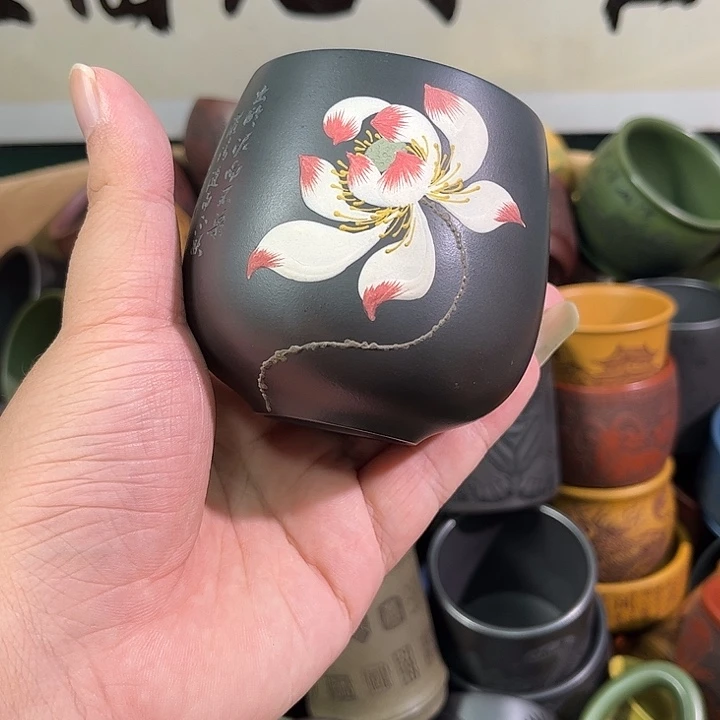 茶杯紫砂全手工紫砂主人杯