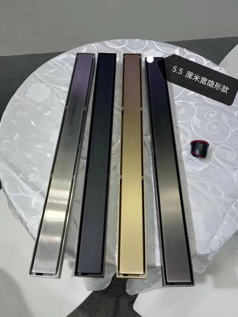 潜水艇长条地漏癸同款正反两用可镶嵌大理石瓷砖