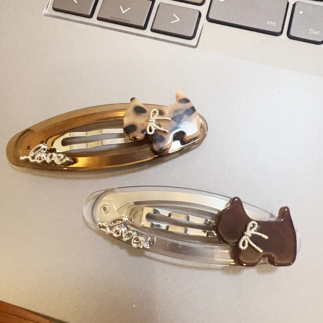 时尚气质小狗BB侧边发夹J1983