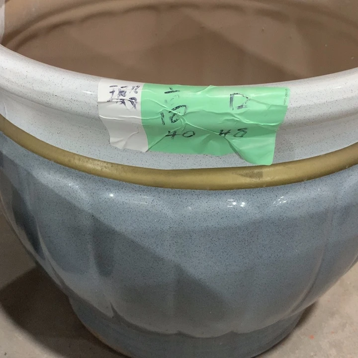 微瑕高温陶瓷花盆