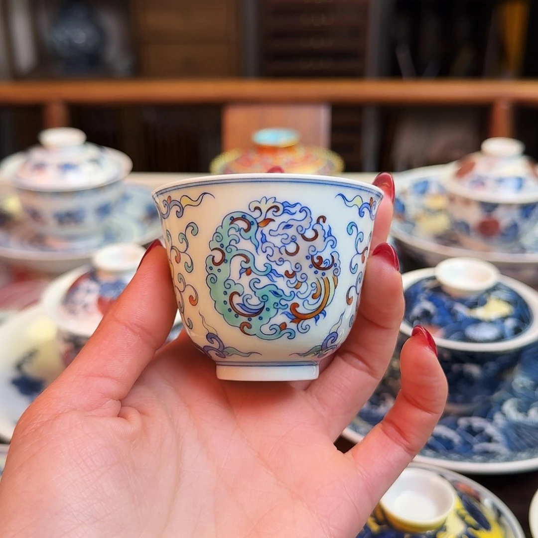 杯重工见山烧景德镇名窑口