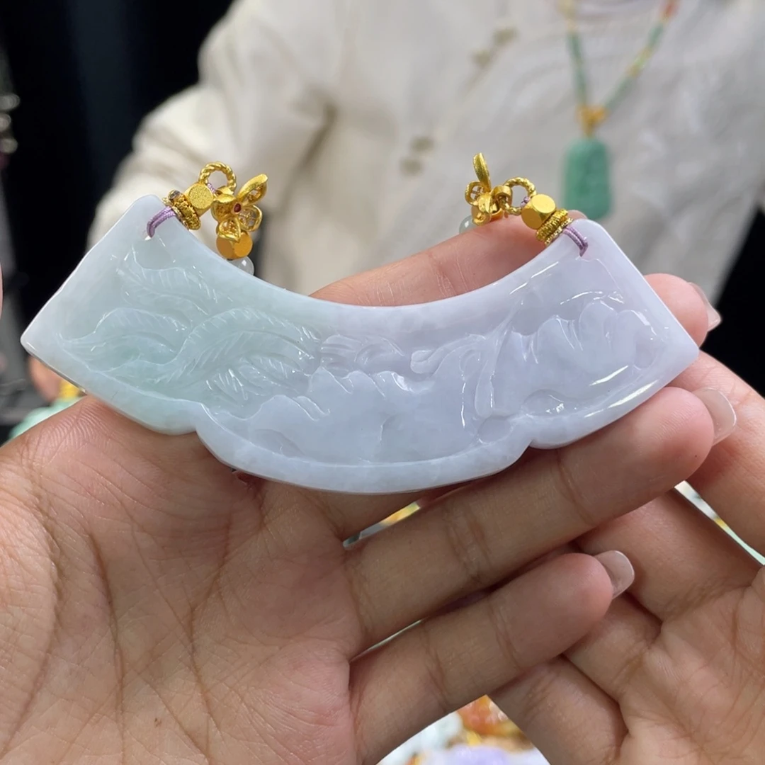 翡翠颈饰未镶嵌代编织