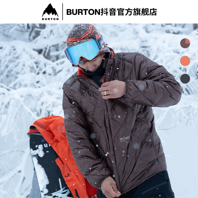BURTON伯顿官方25-26雪季新品男士AK457 PACKABLE 羽绒服轻便装备