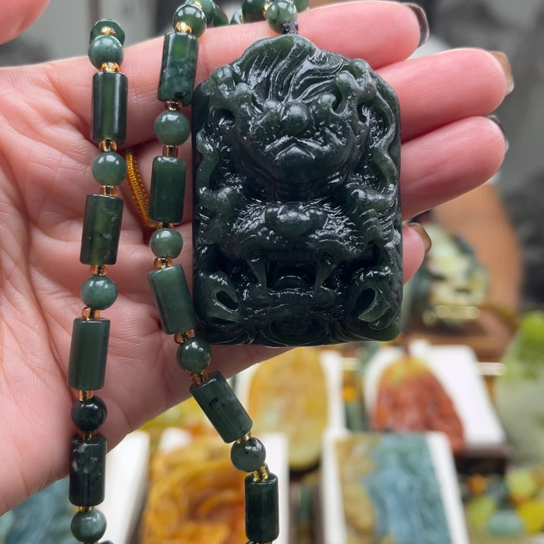 岫玉未镶嵌挂件挂件