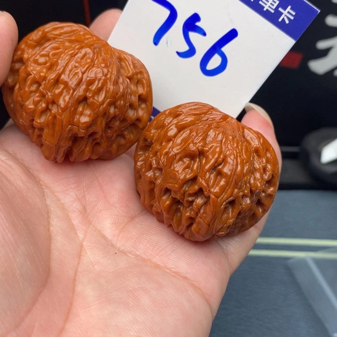 把件文玩核桃磨盘狮子头42