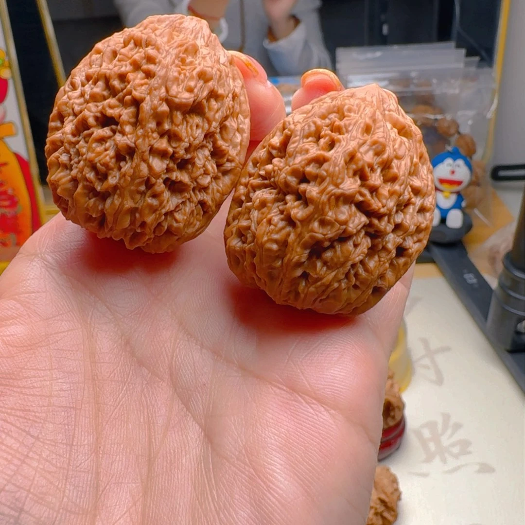 核桃把件34尺寸大蒜头