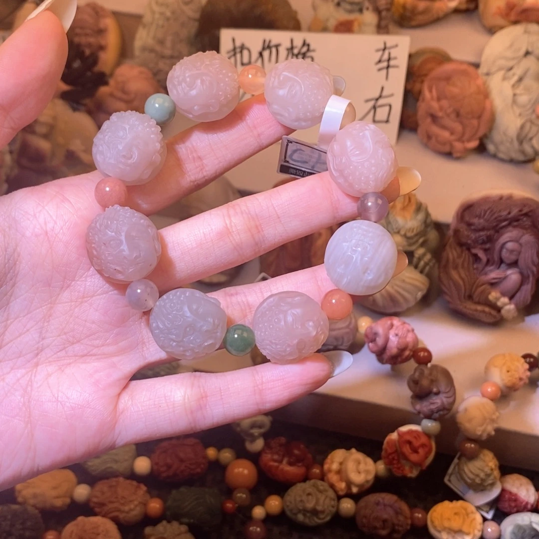 石英质玉（阿拉善玉）未镶嵌手链