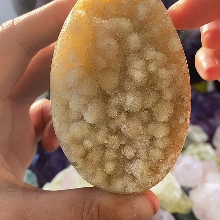 未镶嵌紫晶珠宝半成品水晶软糖龙蛋