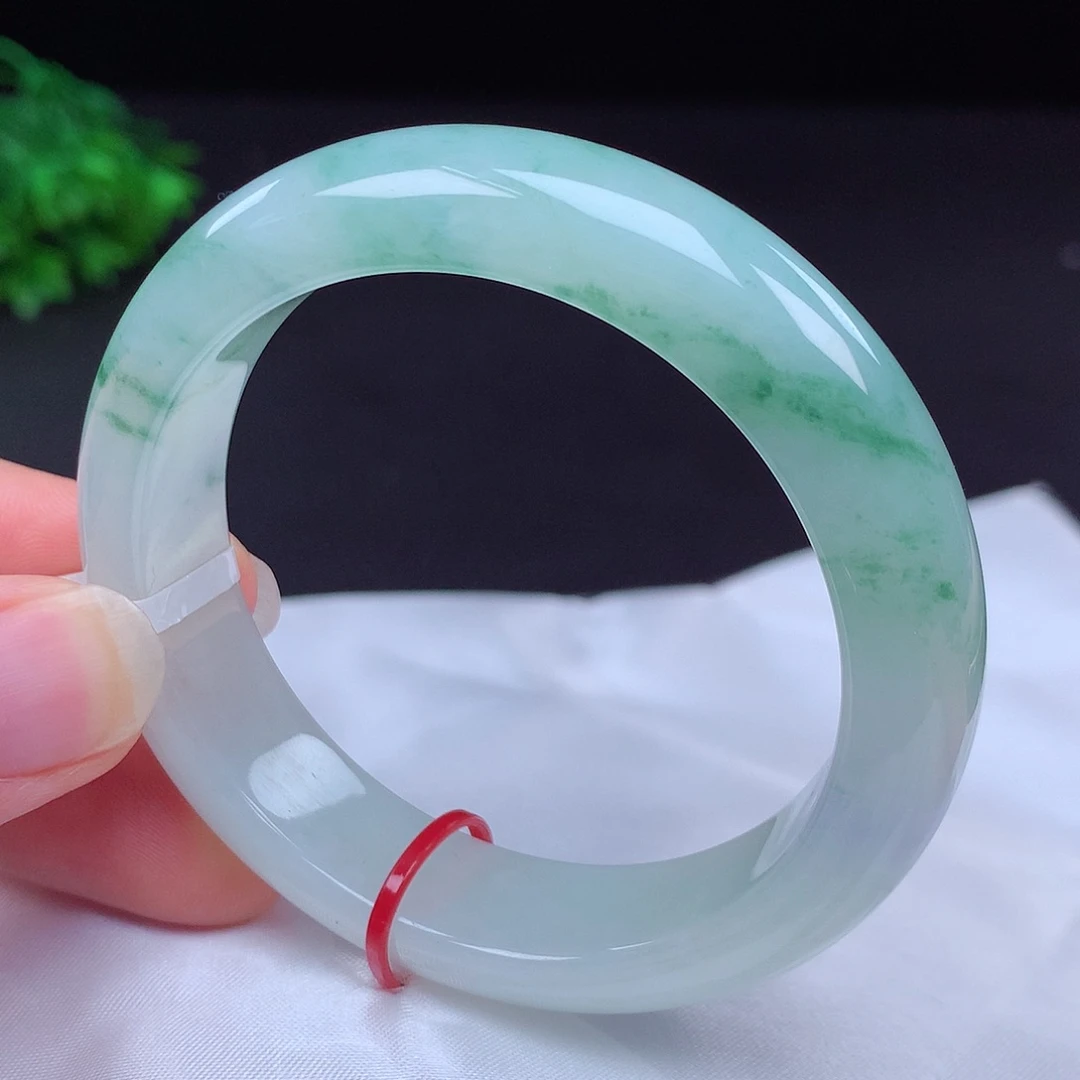 翡翠未镶嵌手镯53圈口685003