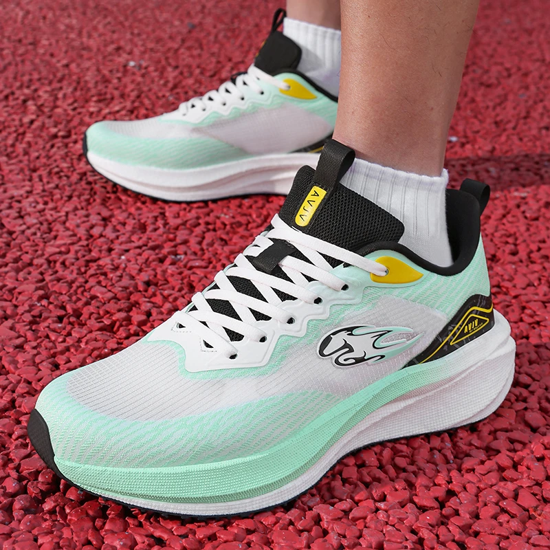 AVJV夏季透气新款碳板跑鞋高弹软底缓震防滑专业马拉松跑鞋运动鞋