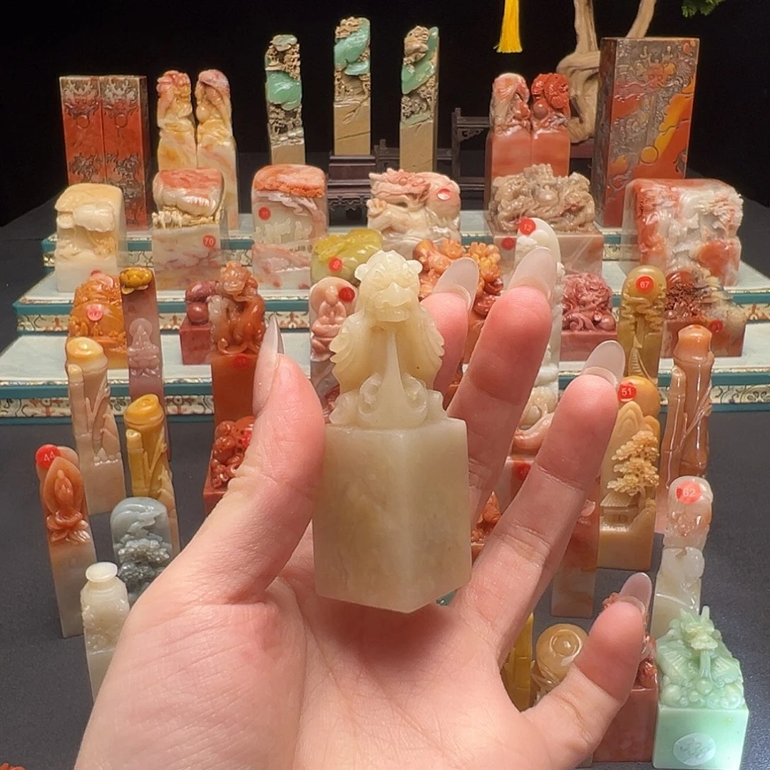 寿山石印石漠*手工制作
