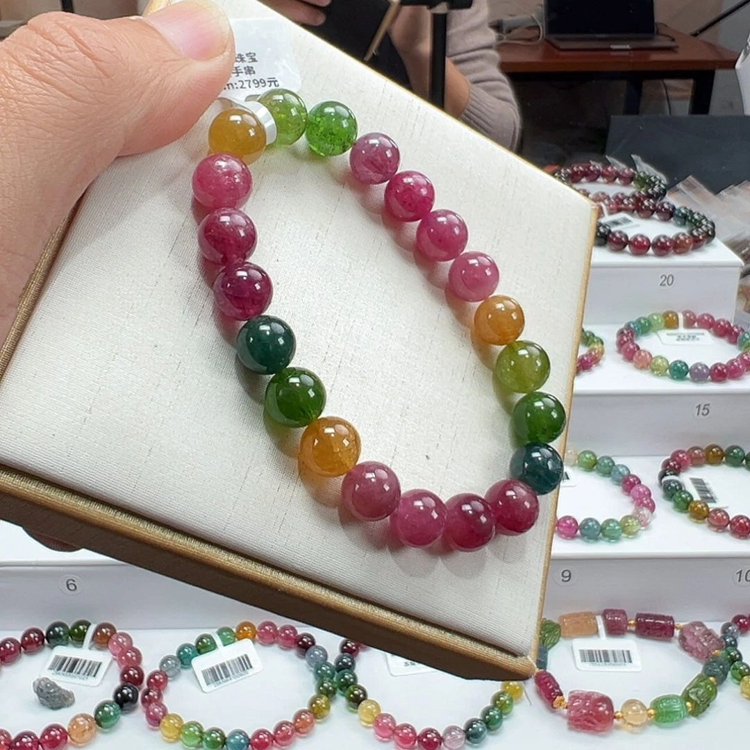 碧玺未镶嵌手串9mmmmmmmmmm