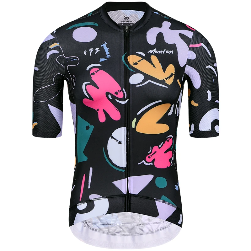 Monton脉腾男女款短袖骑行服涂形