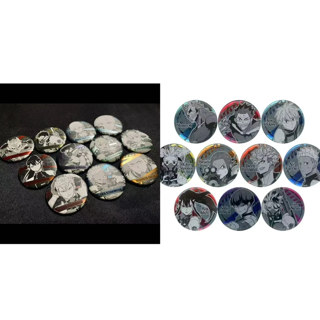 怪兽八号原画浮雕1、2弹吧唧动漫周边潮玩盲盒谷子蓝澜谷屋