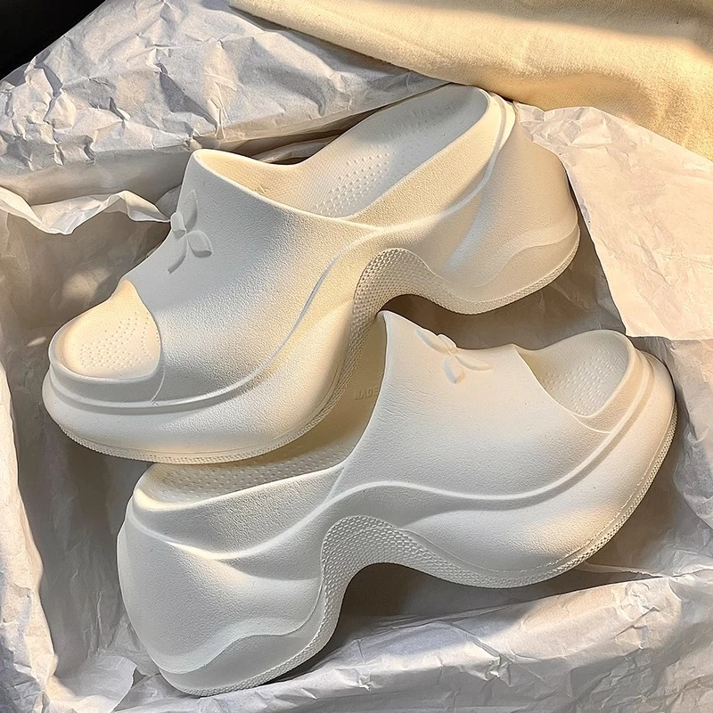 香港正品现货十字花拖鞋女夏季居家踩屎感凉拖外穿厚底防滑一字拖