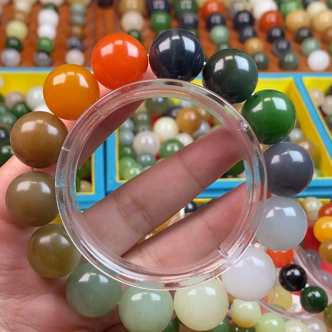 未镶嵌和田玉珠宝半成品福利多宝手串z16