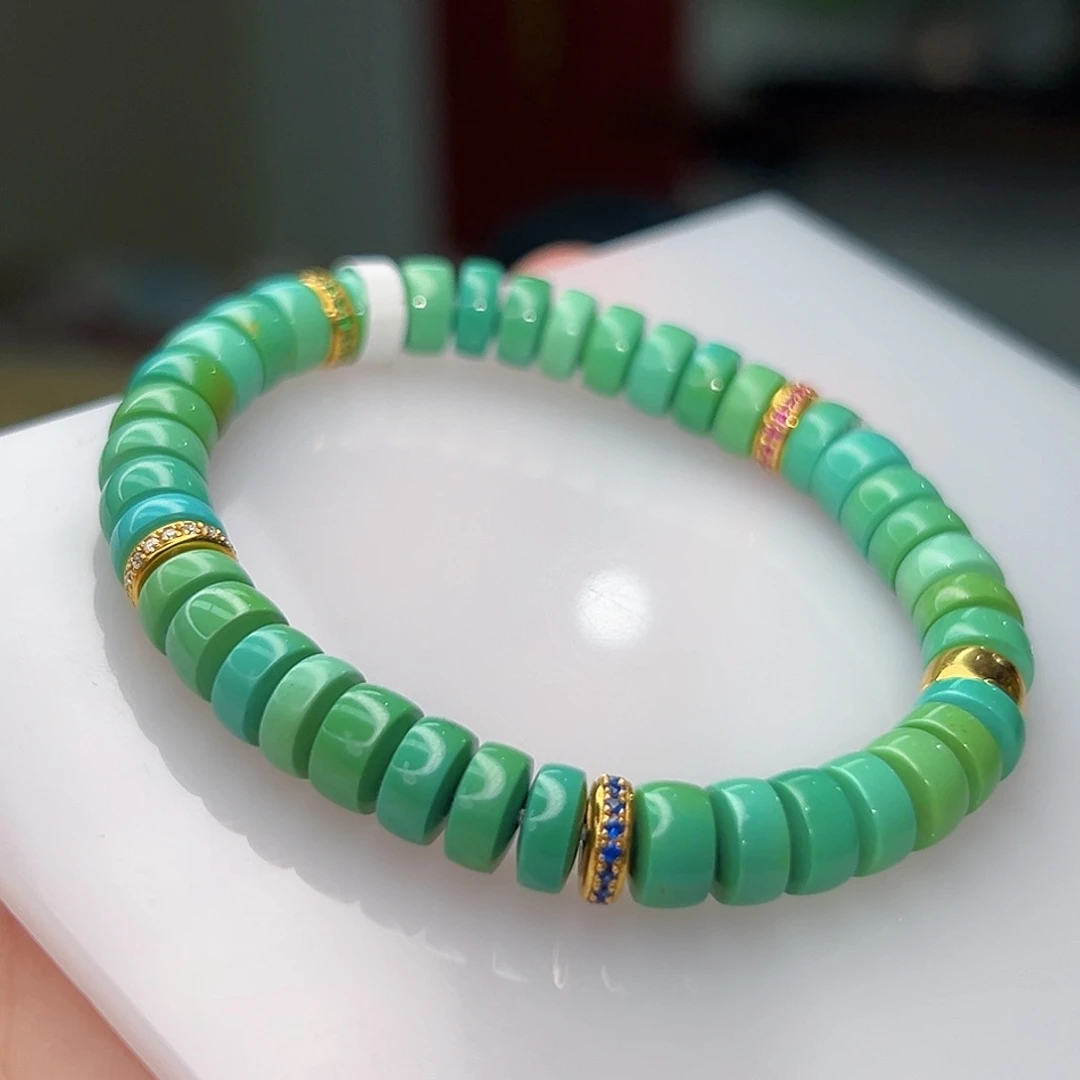 绿松石珠宝奇石18K金镶嵌