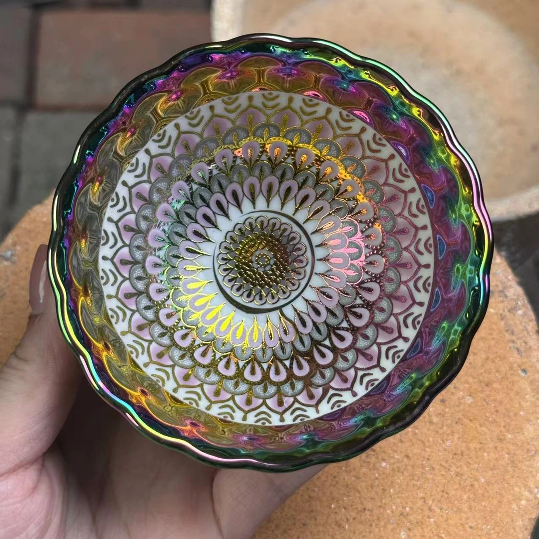 手工茶器 七彩全彩【香妃】主人杯