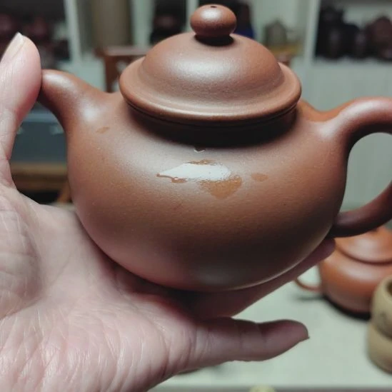 紫砂茶壶大享摄球面260cc手工制作红棕泥