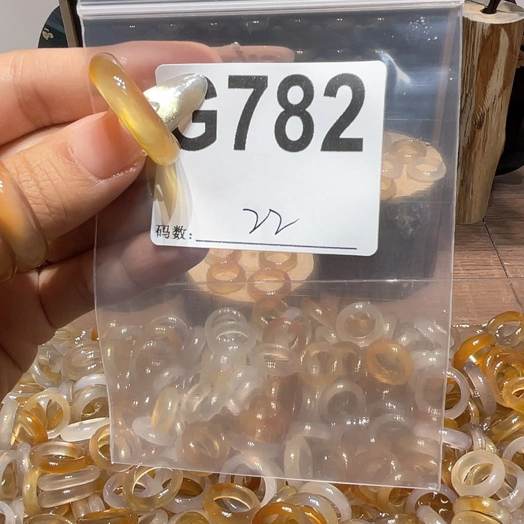 玛瑙/玉髓未镶嵌戒指782