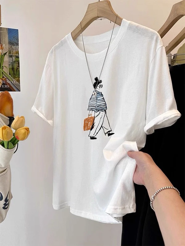 ARRLMORRE品牌【远行】冰凉撞色领轻薄雪花棉韩系大正肩短袖