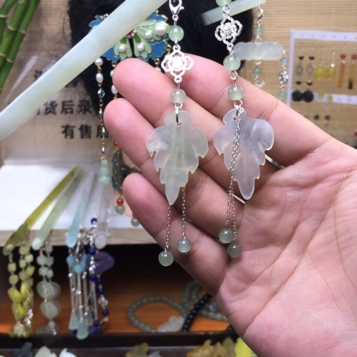 蛇纹石玉未镶嵌发簪