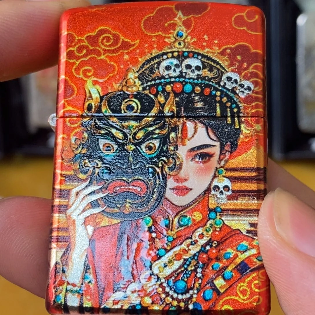 铜拉姆女财神包银手绘